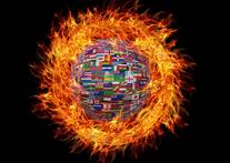 Le Feu, La Flamme, Drapeaux, Nations Unies, Pays