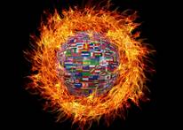 Le Feu, La Flamme, Drapeaux, Nations Unies, Pays