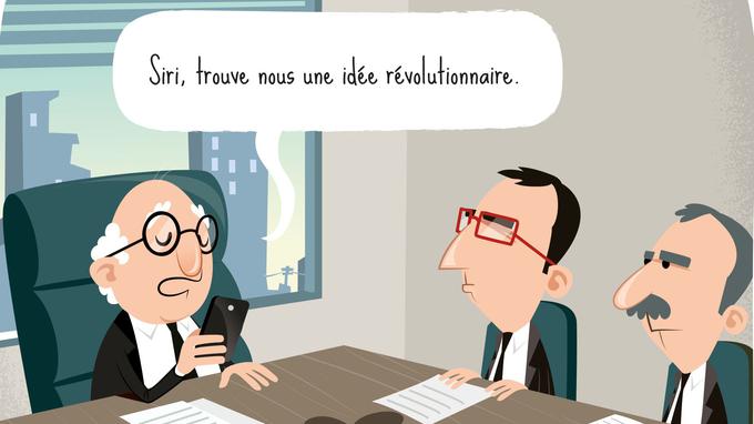 La vie de bureau française croquée en bande
                        dessinée